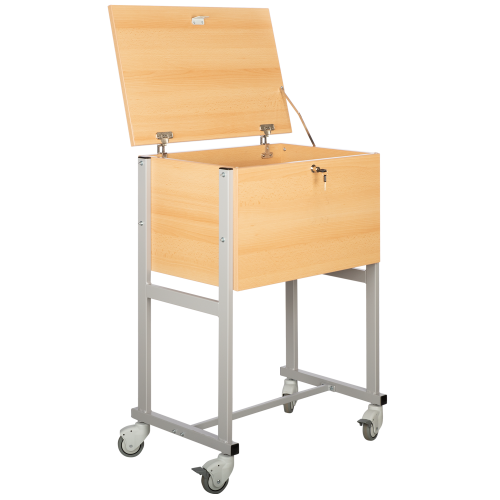 Produkt Bild Klassenbuchwagen zur Unterbringung von Klassenb&uuml;chern DIN A4, Serie KLW, fahrbar KLW 2-16