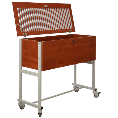 Produkt Bild Klassenbuchwagen zur Unterbringung von Klassenb&uuml;chern DIN A4, Serie KLW, fahrbar KLW 5-28