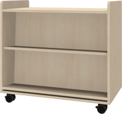 Produktbild B&uuml;cherwagen doppelseitig, fahrbar 
