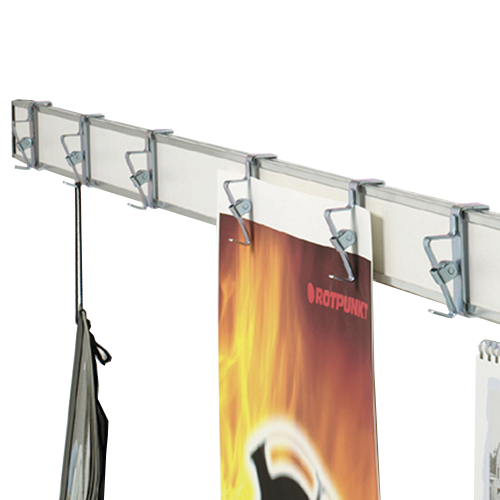 Produkt Bild Bilderklemmleiste Melamin wei&szlig; 