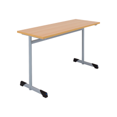 Produktbild Zweier-Sch&uuml;lertisch Modell 3420, Tischplatte Melamin mit ABS-Kante 3420SP2