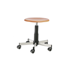 Produktbild Drehspindelhocker mit Stahlfu&szlig;kreuz fahrbar STUHL 4SR