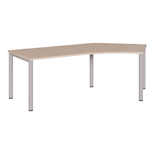 Produkt Bild Freiform Schreibtisch h&ouml;henverstellbar mit Rundrohrgestell B RTI FF2 RE