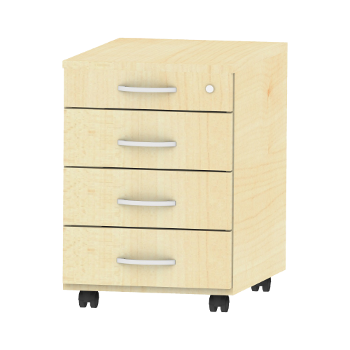 Produkt Bild Rollcontainer fahrbar mit Zentralverriegelung CUC2223