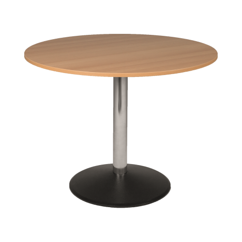 Produkt Bild Rundtisch Schichtstoff mit Mittels&auml;ule und Bodenplatte 