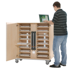 Produktbild Notebookwagen mit16 F&auml;chern, fahrbar LTL 18B-50