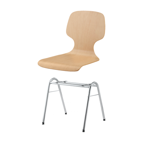 Produkt Bild Stapelstuhl mit Schale "Barcelona" und Chromgestell SBK-NYBA