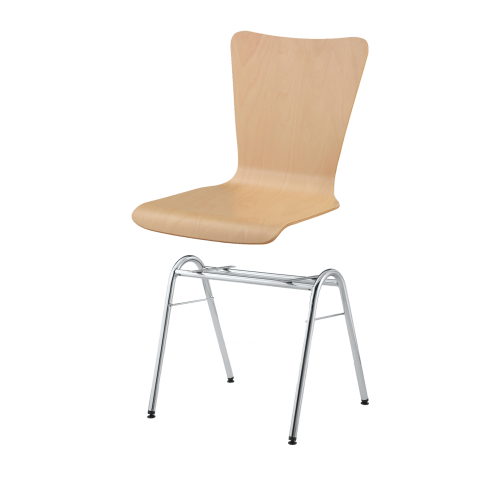 Produkt Bild Stapelstuhl mit Schale "Madrid" und Chromgestell SBK-NYMA