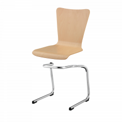 Produktbild Stapelstuhl mit Schale "Madrid" und Chromgestell SBK-DEMA