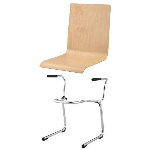 Produkt Bild Stapelstuhl mit Schale "Venedig" und Chromgestell SBK-DEVEA