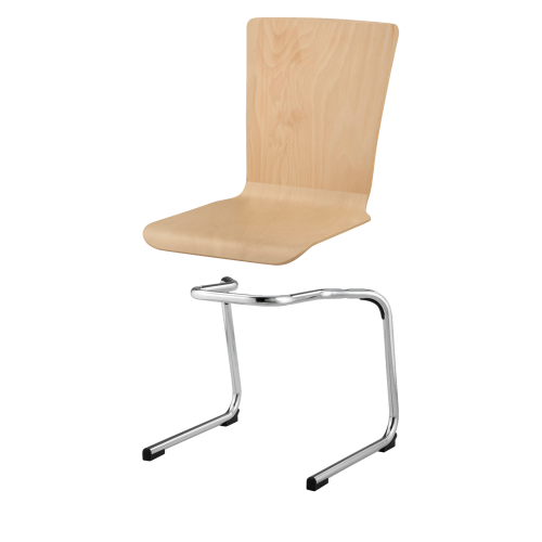 Produkt Bild Stapelstuhl mit Schale "Paris" und Chromgestell SBK-DEPA