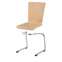 Produktbild Stapelstuhl mit Schale "Paris" und Chromgestell SBK-DEPA