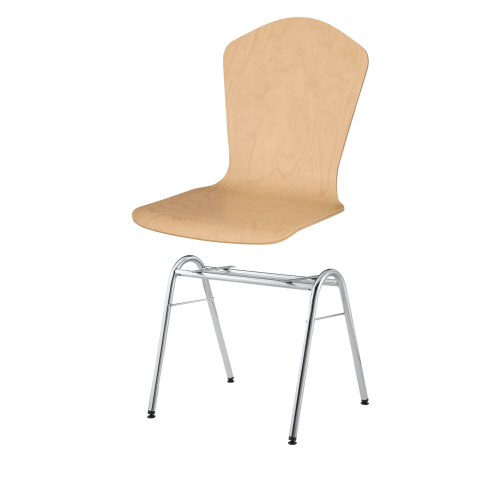 Produkt Bild Stapelstuhl mit Schale "London" und Chromgestell SBK-NYLO