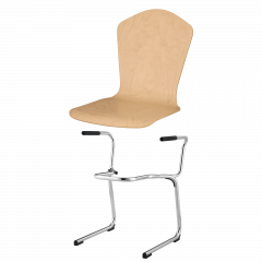 Produktbild Stapelstuhl mit Schale "London" und Chromgestell SBK-DELOA