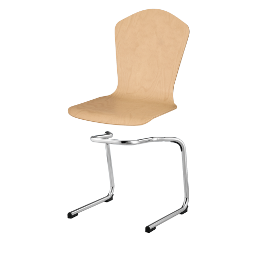 Produkt Bild Stapelstuhl mit Schale "London" und Chromgestell SBK-DELO