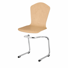 Produktbild Stapelstuhl mit Schale "London" und Chromgestell SBK-DELO