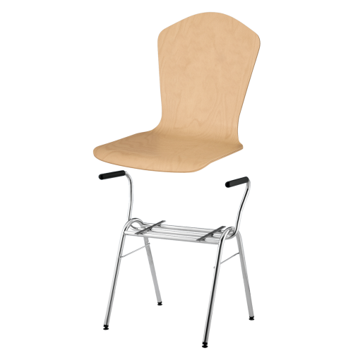 Produkt Bild Stapelstuhl mit Schale "London" und Chromgestell SBK-DALO