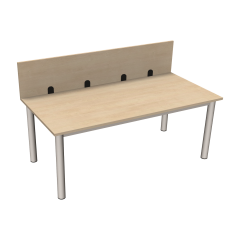 Produktbild Tisch mit Aufsatz- Sichtblende und 60 mm Rundrohrgestell 