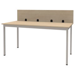 Produktbild Tisch mit Aufsatz- Sichtblende und 40 mm Rundrohrgestell 