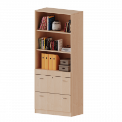 Produktbild H&auml;ngeregister Kombischrank, 5 Ordnerh&ouml;hen - Serie evo180 