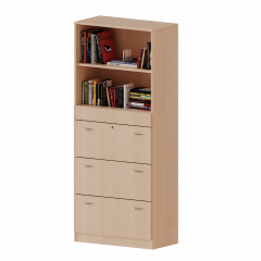 Produktbild H&auml;ngeregisterschrank, 5 Ordnerh&ouml;hen - Serie evo180 