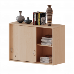 Produktbild Aufsatz mit Schiebet&uuml;ren, 2 Ordnerh&ouml;hen - Serie evo180 