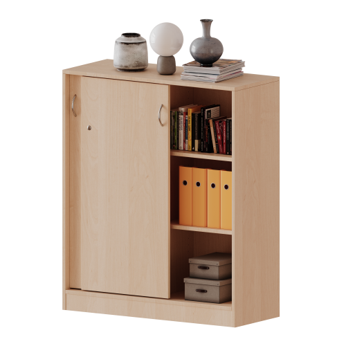 Produkt Bild Schiebet&uuml;renschrank, 3 Ordnerh&ouml;hen - Serie evo180 H10043SM