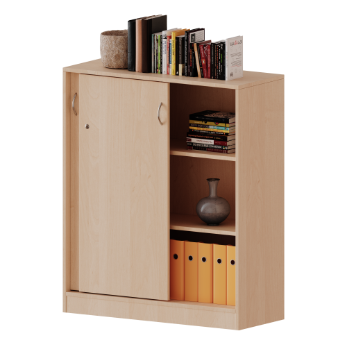 Produkt Bild Schiebet&uuml;renschrank, 3 Ordnerh&ouml;hen - Serie evo180 H10053S