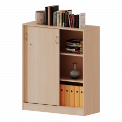 Produktbild Schiebet&uuml;renschrank, 3 Ordnerh&ouml;hen - Serie evo180 H10043S