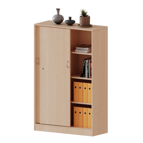 Produkt Bild Schiebet&uuml;renschrank, 4 Ordnerh&ouml;hen - Serie evo180 H10054SM