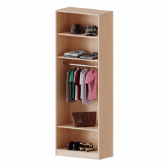 Produktbild Garderobenregal,  6 Ordnerh&ouml;hen - Serie evo180 R8046KR