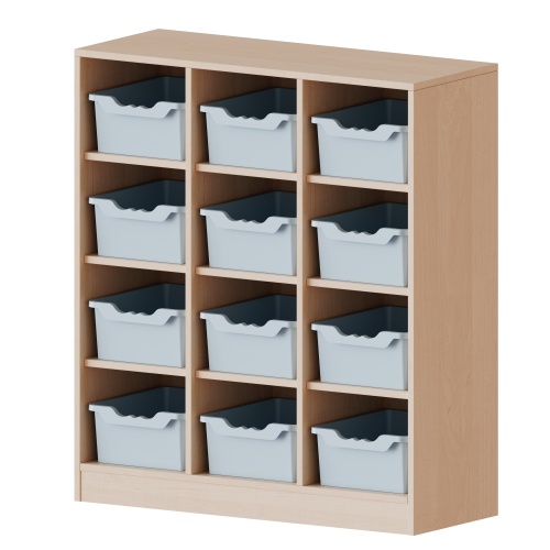 Produkt Bild Taschenregal, 3 Ordnerh&ouml;hen - Serie evo180 