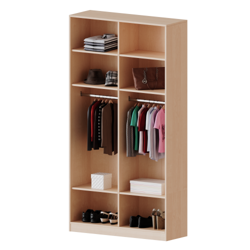 Produkt Bild Garderobenregal,  6 Ordnerh&ouml;hen - Serie evo180 