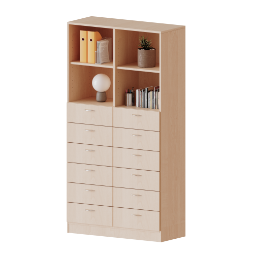 Produkt Bild Schubladen - Kombischrank, 5 Ordnerh&ouml;hen - Serie evo180 