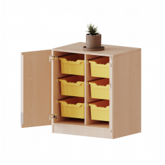 Produktbild ErgoTray Schrank, zweireihig, 2 Ordnerh&ouml;hen - evo180 Serie 