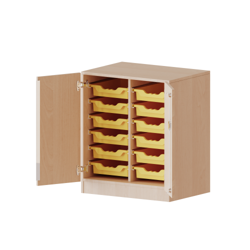 Produkt Bild ErgoTray Schrank, zweireihig, 2 Ordnerh&ouml;hen - evo180 Serie 