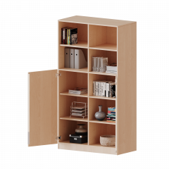 Produktbild ErgoTray Kombi-Schrank, dreireihig, 5 Ordnerh&ouml;hen - evo180 Serie E10553T2RM