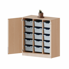 Produktbild ErgoTray Schrank, dreireihig, 3 Ordnerh&ouml;hen - evo180 Serie 