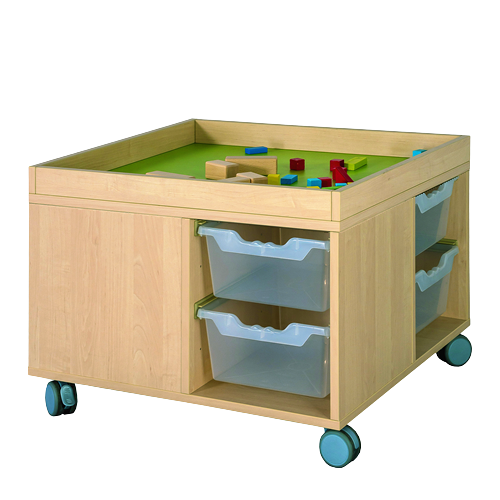 Produkt Bild Bau- und Spielinsel mit Linoleumfl&auml;che und Aufkantung A-TOLLCS-48L