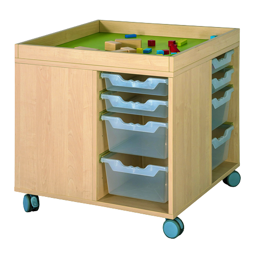 Produkt Bild Bau- und Spielinsel mit Linoleumfl&auml;che und Aufkantung A-TOLLCS-24L