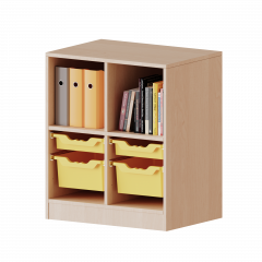 Produktbild ErgoTray Regal, zweireihig, 2 Ordnerh&ouml;hen - evo180 Serie 