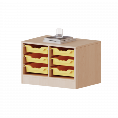 Produktbild ErgoTray Regal, zweireihig, 1 Ordnerh&ouml;he - evo180 Serie 