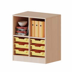 Produktbild ErgoTray Regal, zweireihig, 2 Ordnerh&ouml;hen - evo180 Serie 