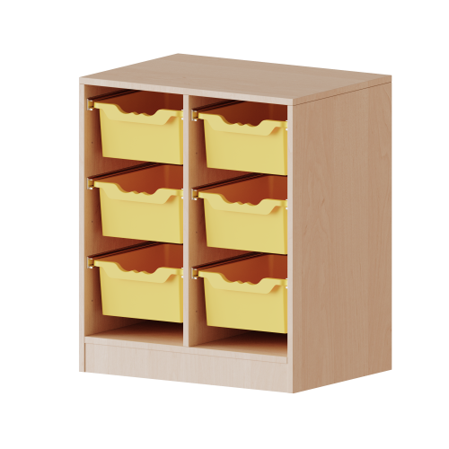 Produkt Bild ErgoTray Regal, zweireihig, 2 Ordnerh&ouml;hen - evo180 Serie 