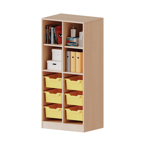 Produkt Bild ErgoTray Regal, zweireihig, 4 Ordnerh&ouml;hen - evo180 Serie 