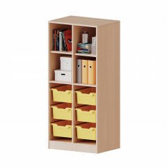 Produktbild ErgoTray Regal, zweireihig, 4 Ordnerh&ouml;hen - evo180 Serie 