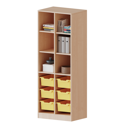 Produkt Bild ErgoTray Regal, zweireihig, 5 Ordnerh&ouml;hen - evo180 Serie 