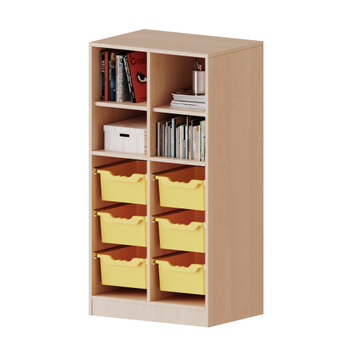 Produkt Bild ErgoTray Regal, zweireihig, 3,5 Ordnerh&ouml;hen - evo180 Serie 