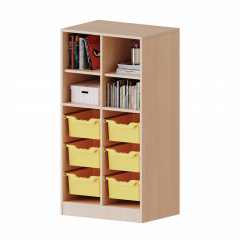 Produktbild ErgoTray Regal, zweireihig, 3,5 Ordnerh&ouml;hen - evo180 Serie 