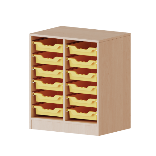 Produkt Bild ErgoTray Regal, zweireihig, 2 Ordnerh&ouml;hen - evo180 Serie 